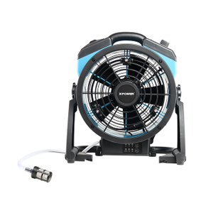 XPOWER FM-65WB 900CFM BATTERY-OPERATED MISTING FAN WITH BUILT-IN PUMP 