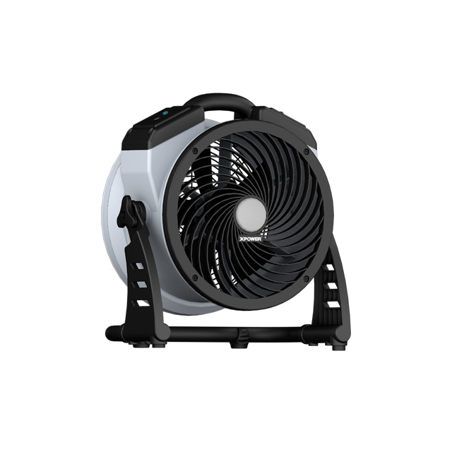 XPOWER FC-100L 11” Compact Multipurpose Air Circulator With Integrated 3-Speed LED Spotlight