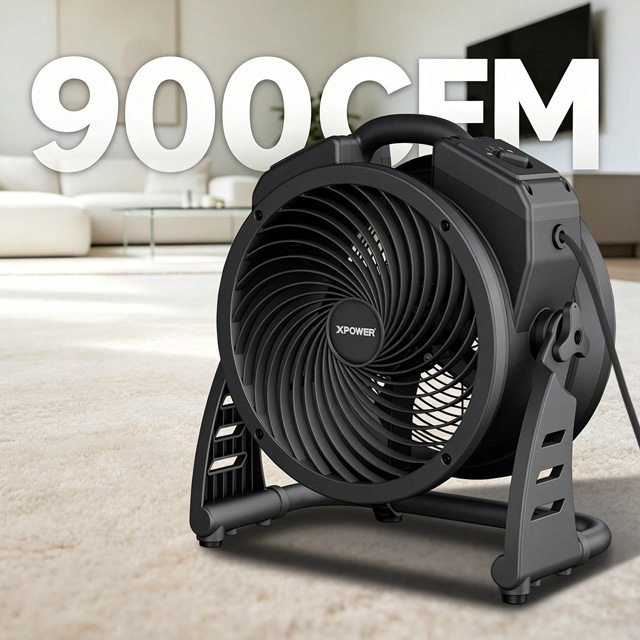 XPOWER FC-100 11” 900CFM Compact Multipurpose Air Circulator