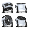 XPOWER FC-100L 11” Compact Multipurpose Air Circulator With Integrated 3-Speed LED Spotlight