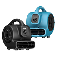 XPOWER P-80A 3 Speeds Mini Centrifugal Air Mover With Power Outlets