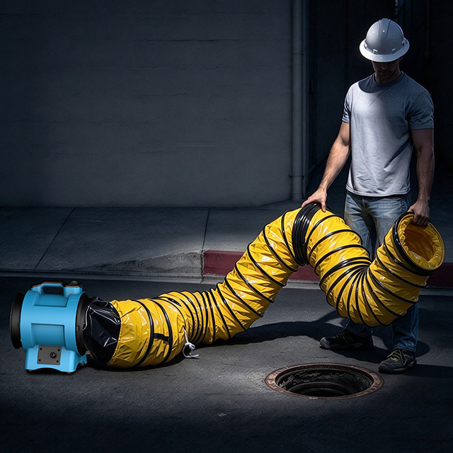 XPOWER X-8 8" Variable Speed Ductable Confined Space Fan