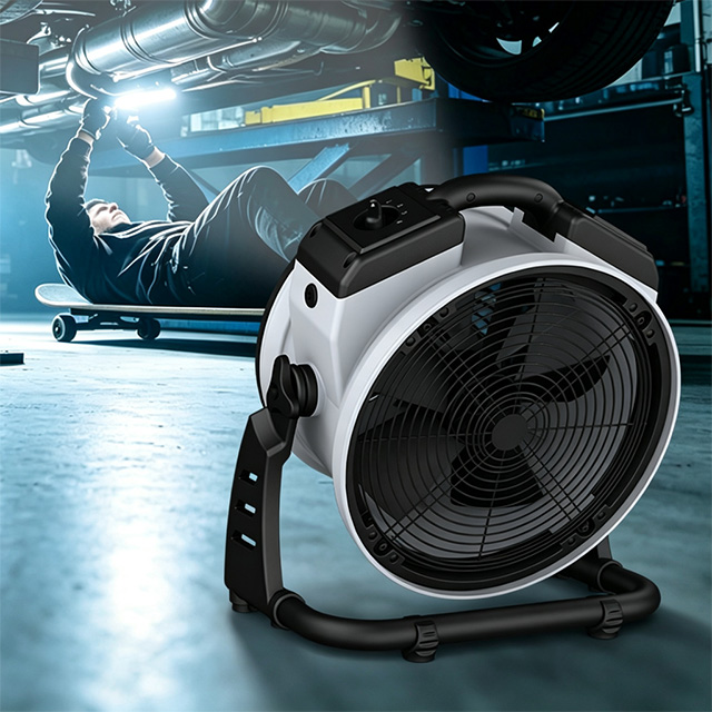 XPOWER FC-100L 11” Compact Multipurpose Air Circulator With Integrated 3-Speed LED Spotlight