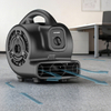 XPOWER P-80A 3 Speeds Mini Centrifugal Air Mover With Power Outlets