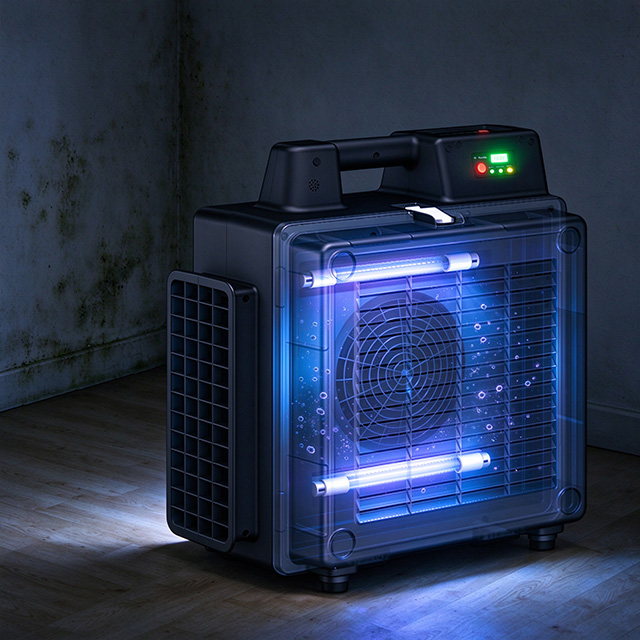 XPOWER X-2830U Speed, 5-Stage HEPA UV-C Air Scrubber with PM2.5 Sensor