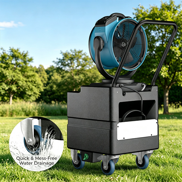 XPOWER FM-68WK Misting Fan With Built-In Pump And Water Reservoir