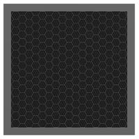 XPOWER CF50-595 23" x 23" x 0.2" Activated Carbon Filter