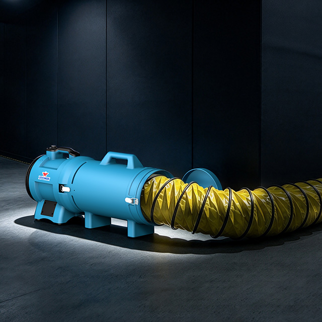 XPOWER X-8 8" Variable Speed Ductable Confined Space Fan