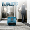 XPOWER P-800TC HIGH VELOCITY 700W CENTRIFUGAL AIR MOVER WITH TIMER AND CARPET CLAMP