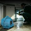 XPOWER P-230L 2-IN-1 MINI AIR MOVER FLOOR FAN WITH INTEGRATED 3-SPEED LED SPOTLIGHT