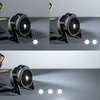 XPOWER FC-100L 11” COMPACT MULTIPURPOSE AIR CIRCULATOR WITH INTEGRATED 3-SPPED LED SPOTLIGHT 
