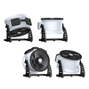 XPOWER FC-100L 11” COMPACT MULTIPURPOSE AIR CIRCULATOR WITH INTEGRATED 3-SPPED LED SPOTLIGHT 