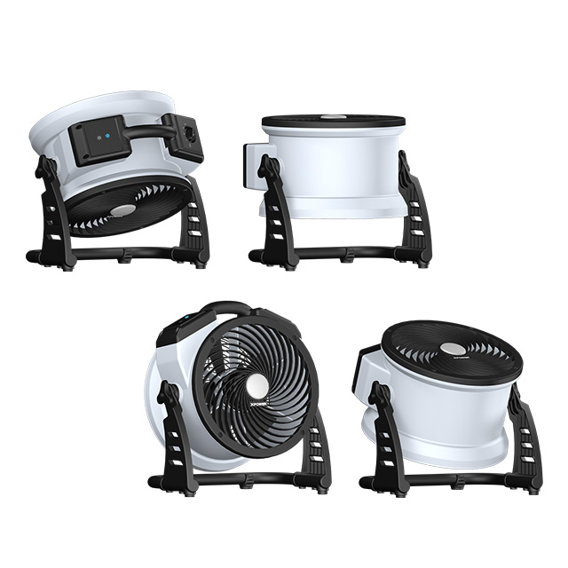 XPOWER FC-100L 11” COMPACT MULTIPURPOSE AIR CIRCULATOR WITH INTEGRATED 3-SPPED LED SPOTLIGHT 