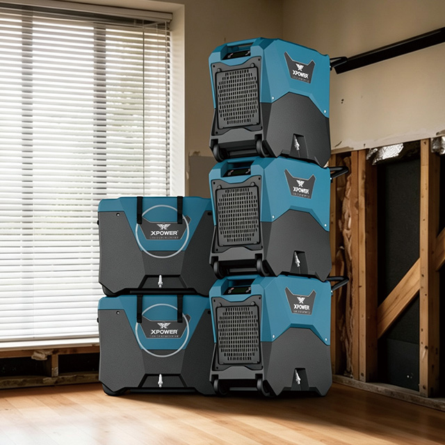 XPOWER XD-125L Powerful 55L AHAM Commercial LGR Dehumidifier With Automatic Pump