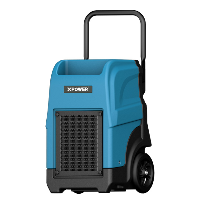 XPOWER CD-90L LGR Commercial Dehumidifier With R454C Refrigerant And Built-In Pump
