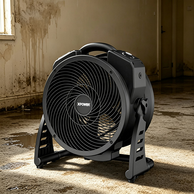 XPOWER M-25 Axial Air Mover With 5 G/H Ozone Generator