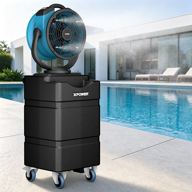 XPOWER FM-88WK High-Capacity Misting Fan With Built-In Pump, Water Reservoir