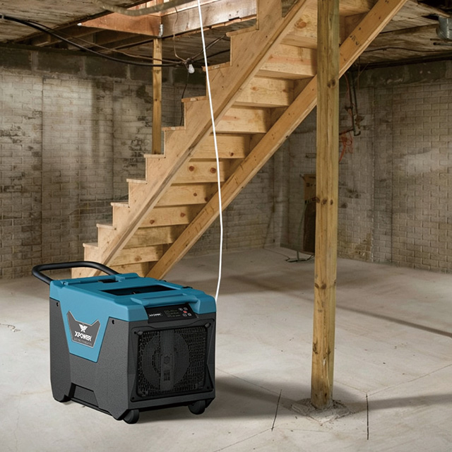 XPOWER XD-125L Powerful 55L AHAM Commercial LGR Dehumidifier With Automatic Pump